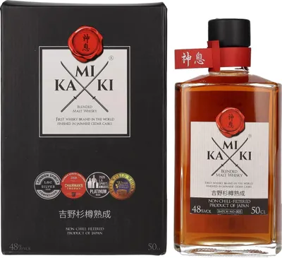 Image de KAMIKI Blended Malt Whisky 48% Vol. 0,5l en boîte cadeau