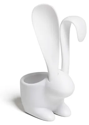 Eierbecher Hasenform mit Löffelfunktion, 1 Stück