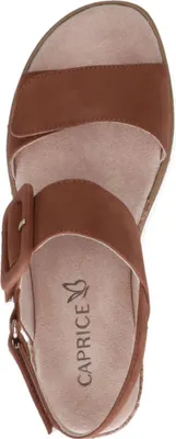 Produktbild von Caprice Damen Sandale mit überzogener Schnalle und Keilabsatz 9-28753-42, Größe:41 EU, Farbe:Braun