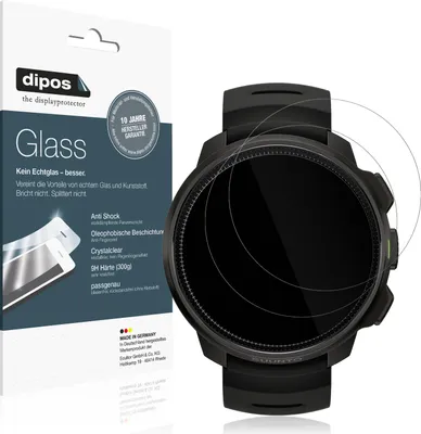 Produktbild von 2x Schutzfolie für Suunto Ocean - Anti-Shock 9H Folie dipos Glass Kunststoffglas