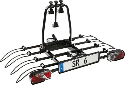 Produktbild von Fahrradträger für 4 Fahrräder Anhängerkupplung Heckträger mit Schnellverschluss, Abklappmechanismus, Diebstahlschutz