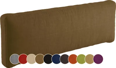 Produktbild von sunnypillow Palettenkissen Outdoor, wasserdicht, UV-lichtecht - Rückenkissen 120x40x20cm - Palettenauflage für Palettensofa für Haus und Garten - Palettenpolster für Palettenmöbel - Kissen Braun