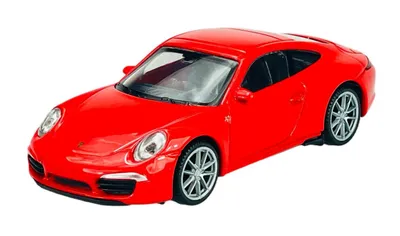 Image de Welly Porsche 911 (991) Carrera S Coupé Rouge 1:43 Maquette en métal moulé sous pression Neuve dans sa boîte 44042