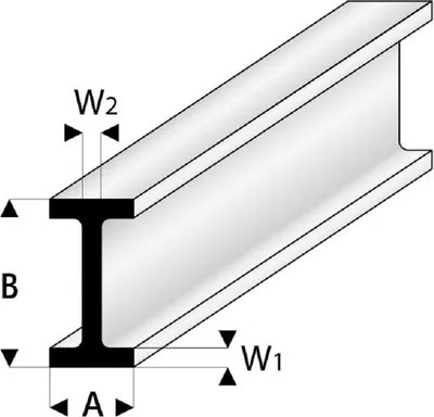 Immagine prodotto di Krick ASA, profilo a T doppio, dimensioni 3x6x1000 mm