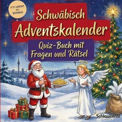Produktbild von Schwäbisch-Adventskalender: Quiz-Buch mit Fragen und Rätsel