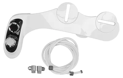 Image de Bidet-Aufsatz Chaud/Froid - Accessoires de toilette ABS - Double buse - Confortable - 942 g