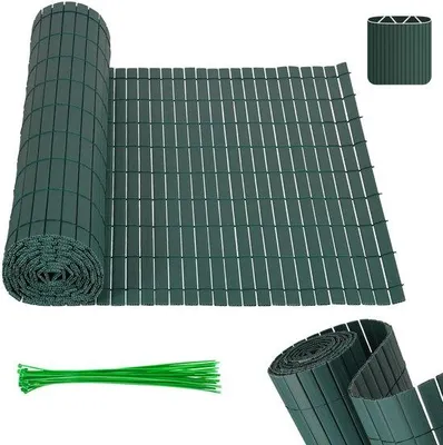 Produktbild von PVC-Tuinschirm für Balkon, Terrassen- und Gartenabgrenzung - grün 160x300cm