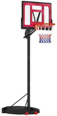 Immagine prodotto di Canestro da basket - Set da basket - Tabellone da basket - Canestro da basket regolabile - Altezza regolabile da 200 a 260 cm