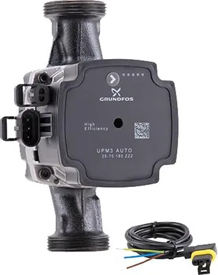 Produktbild von Grundfos UPM3 S Auto 25-60 180mm Hocheffizienzpumpe mit Netzkabel