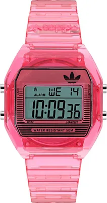 Produktbild von Adidas Uni Uhr DIGITAL TWO CRYSTAL Silikon pink AOST25540