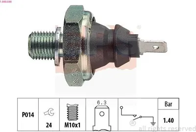 Obrázok produktu pre Snímač Tlaku Oleja Vw 1,4 Bar