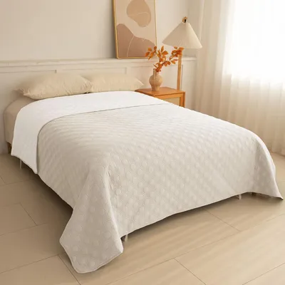 Image de Couverture de lit et couverture pour chien, imperméable et antidérapante, 172x208 cm, beige