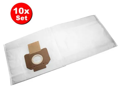 Produktbild von 10x Trade-Shop Microvlies Staubsauger-Beutel kompatibel mit Bosch 2607432038 / 2 607 432 038, Makita P-70194, Hitachi 40010715