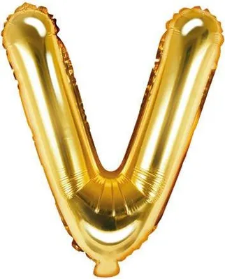 Immagine prodotto di Palloncino in foil oro 35 cm lettera V