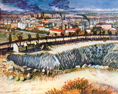 Produktbild von Vincent Van Gogh Kunstdruck Bild - Fabrikstadt, 1887 (40 x 50 cm)