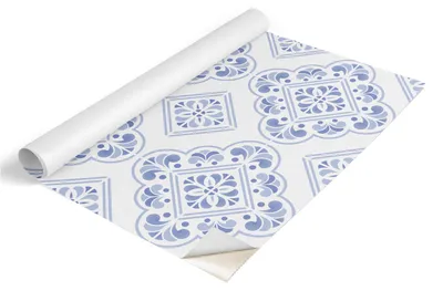 Obrázek produktu pro Fólie na nábytek Tulup – samolepicí fólie na nábytek – samolepicí fólie 65 x 130 cm – fólie na skříně – fólie na nábytek – fólie do kuchyně – voděodolná – omyvatelná – samolepicí – bez vzduchových bublin – modrý vzor