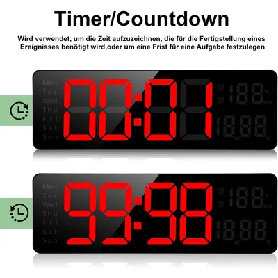 LED Wanduhr günstig online kaufen