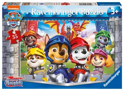 Obrázok produktu pre RAVENSBURGER Puzzle Tlapková patrola: Záchranárski rytieri 35 dielikov