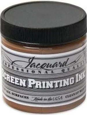 Produktbild von Jacquard Siebdruckfarbe 118 ml - Opaque braun Textilfarbe