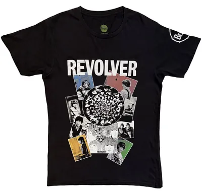 Immagine prodotto di The Beatles | Maglietta ufficiale della band | Revolver Montage, media, nero
