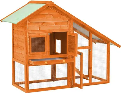 Obrázek produktu pro vidaXL králíkárna 140x63x120 cm jedlový masiv
