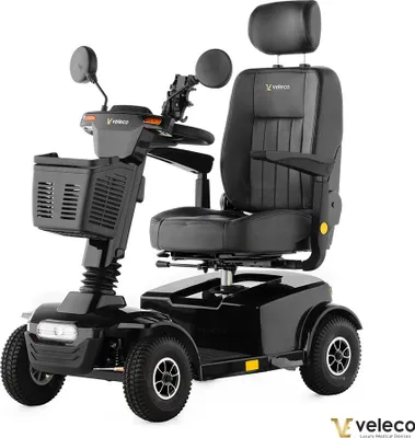Immagine prodotto di Veleco Jumpy nero - 450W - 10km/h - monopattino per anziani - ausilio alla deambulazione - monopattino per la mobilità - monopattino elettrico