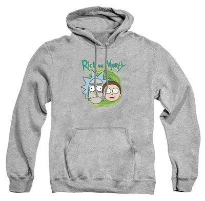 Obrázok produktu pre Mikina s kapucňou Rick and Morty, uni, model TV40596 (veľkosť L), farba: športová sivá (Heather)