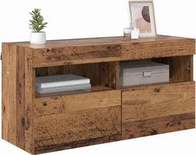 Obrázok produktu pre TV nástenná skriňa Staré drevo 80 x 30 x 40 cm Kompozitné drevo