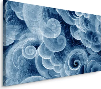 Obrázok produktu pre Obrázok abstraktné rozrušené vlny expresívne nástenné dekorácie pre obývaciu izbu s moderným 3D efektom 90x60cm