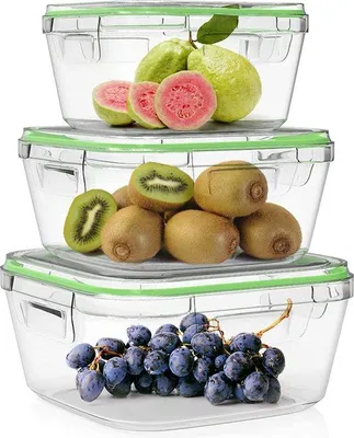 Produktbild von Famanu Vorratsbehälter Set - Glasbehälter mit luftdichten Deckeln