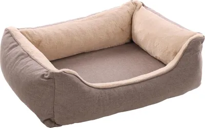 Produktbild von Flamingo Hundekorb Esmo rechteckig beige, Maße: 70 x 67 x 22 cm