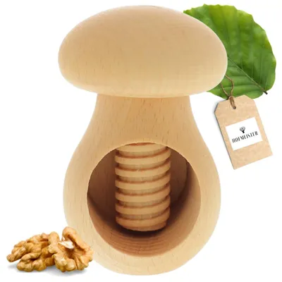 Produktbild von Nussknacker Nussknacker Walnussknacker - 10 cm - Unbehandeltes Buchenholz - Für alle Nüsse