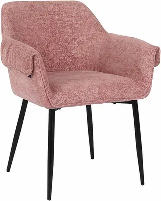 Produktbild von HOME DELUXE Esszimmerstuhl CHENO – Rosa, Chenille (5er Set) | Bequemer Polsterstuhl im modernen Design für Esszimmer & Küche