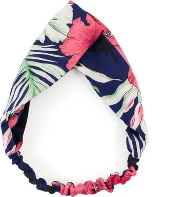 Produktbild von Oblique Unique Haarband Stirnband Blumen Motiv Haarschmuck Kopfschmuck - blau pink