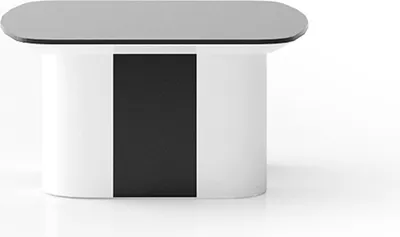 Produktbild von Schwarzer Beistelltisch aus Holz modern eleganter Wohnstil