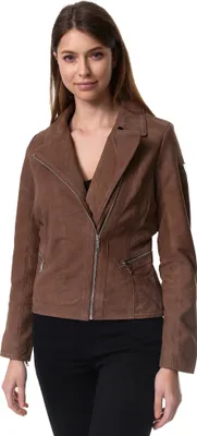 Image de Veste en cuir pour femme Tazzio F500 (marron, XS)