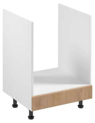 Obrázok produktu pre Kuchynská skrinka pre vstavanú rúru SALERNO - šírka 60 cm, biela / dub