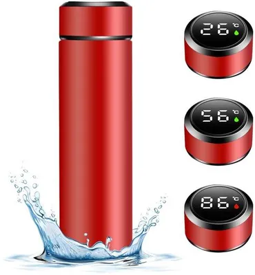 Obrázek produktu pro Termo láhev s LED indikátorem teploty – 500 ml – nepropustná a bez BPA