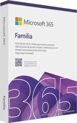 Immagine prodotto di Microsoft 365 Family (applicazioni Office, incluso Copilot AI e 6 TB di spazio di archiviazione cloud) - Download e codice prodotto (EP2-36894)