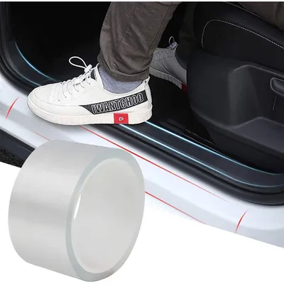 Productafbeelding van Beschermfolie voor de dorpels van auto's, 5 cm x 10 meter, transparante lakbeschermfolie