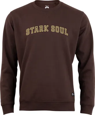Produktbild von Stark Soul® Uni Sweatshirt COLLEGE, Rundhals-Sweater – Pullover, Uni, Innen angeraut, Farbe: Braun, Gr: S