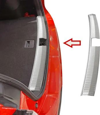 Image de Protection de seuil de chargement en acier inoxydable, finition mate à l'intérieur, compatible avec la VW Tiguan III | CT1 | Année de construction à partir de 2024>