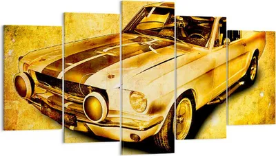 Produktbild von Bild auf Leinwand - Leinwandbild - Auto klassisch Geschwindigkeit Sammler - 160x85cm - Wand Bild - Wanddeko - Leinwanddruck - Bilder - Kunstdruck - Leinwand bilder - Wandkunst - EA160x85-0528