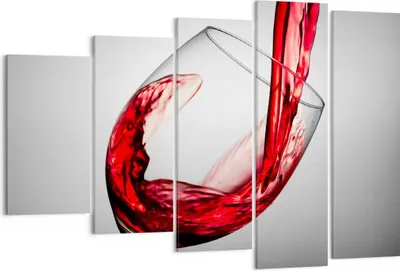 Produktbild von Bild auf Leinwand - Leinwandbild - Trinken glas wein - 150x100cm - Wand Bild - Wanddeko - Leinwanddruck - Bilder - Kunstdruck - Wanddekoration - Leinwand bilder - Wandkunst - EG150x100-2258