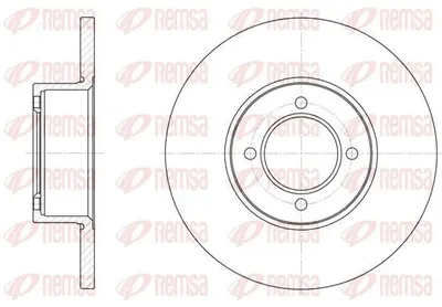 Produktbild von 2x REMSA Bremsscheibe 6127.00 vorne für OPEL Omega B Limousine (V94) KADETT C