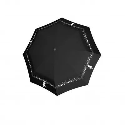 Produktbild von doppler Stockregenschirm Regenschirm Fiber Flex Long AC Musically Cat Black schwarz
