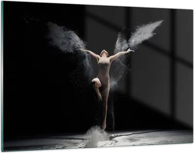 Produktbild von Bilder auf glas - Einteilig - Fotografie Tanz Flügel - 120x80cm - Glasbilder - Wandbilder - Bilder - zum Aufhängen bereit - Wanddekoration aus Glas - Glas Bilder - Wandbild auf Glas - GAA120x80-4306
