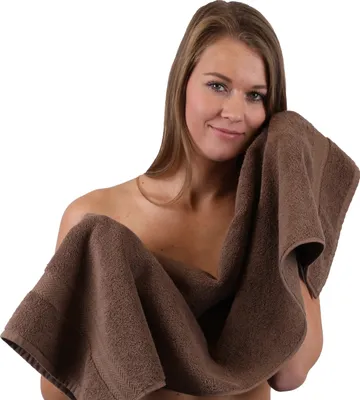 Produktbild von Betz Handtuch PREMIUM 100% Baumwolle 50x100 cm Gesicht- Hände- Körper- Handtuch Farbe - nuss