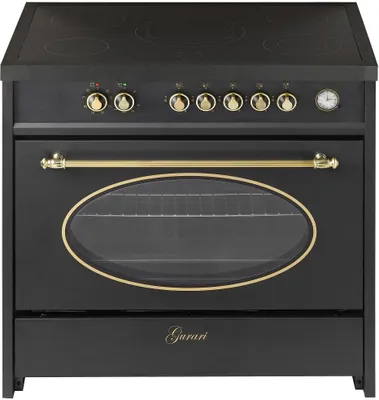 Produktbild von GURARI GCH E 912 BL r Elektro Standherd 90 cm, Retro , Creme, Range Coocker
