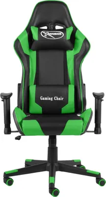 Produktbild von vidaXL Gaming-Stuhl Drehbar Grün PVC